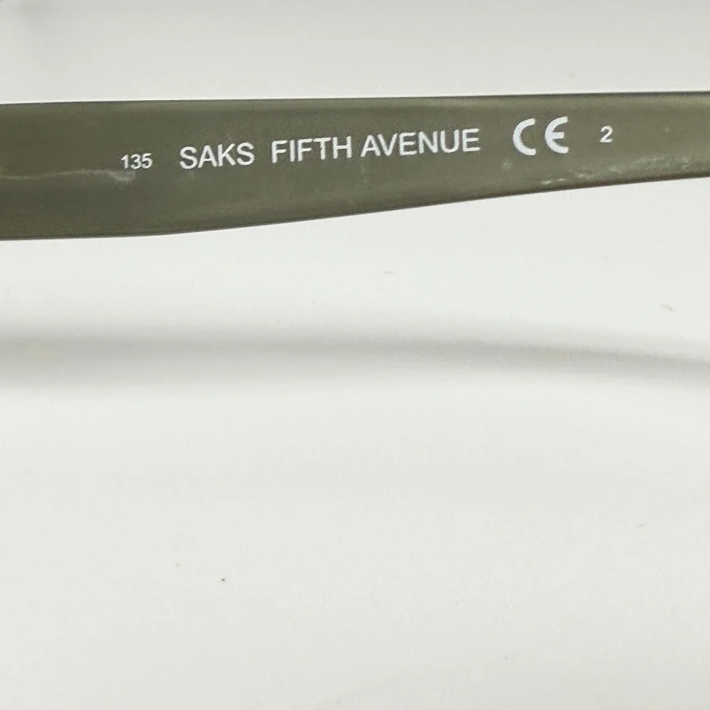 Saks Fifth Avenue SAKS 80/S W21 AM Eyeglasses Frames Gray Ombre Rhinestone 54-16